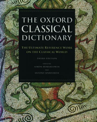 classical dictionary|oxford classical dictionary revised edition.